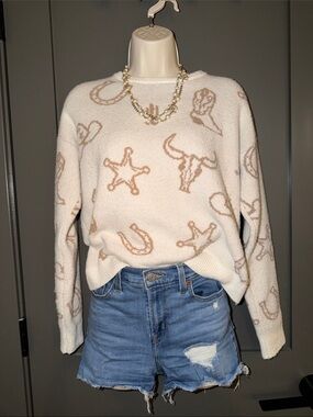 Western Motif Sweater